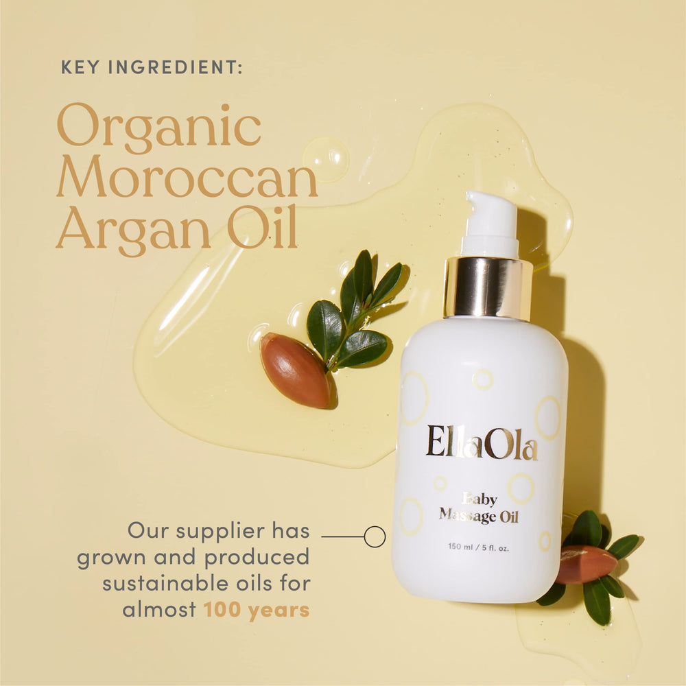 ELLAOLA cradle-cap-care visual hints at gentle hydration and care