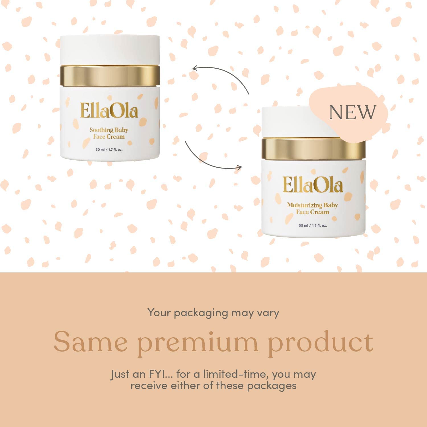 ELLAOLA pediatrician and dermatologist tested icon conveys trusted formulation