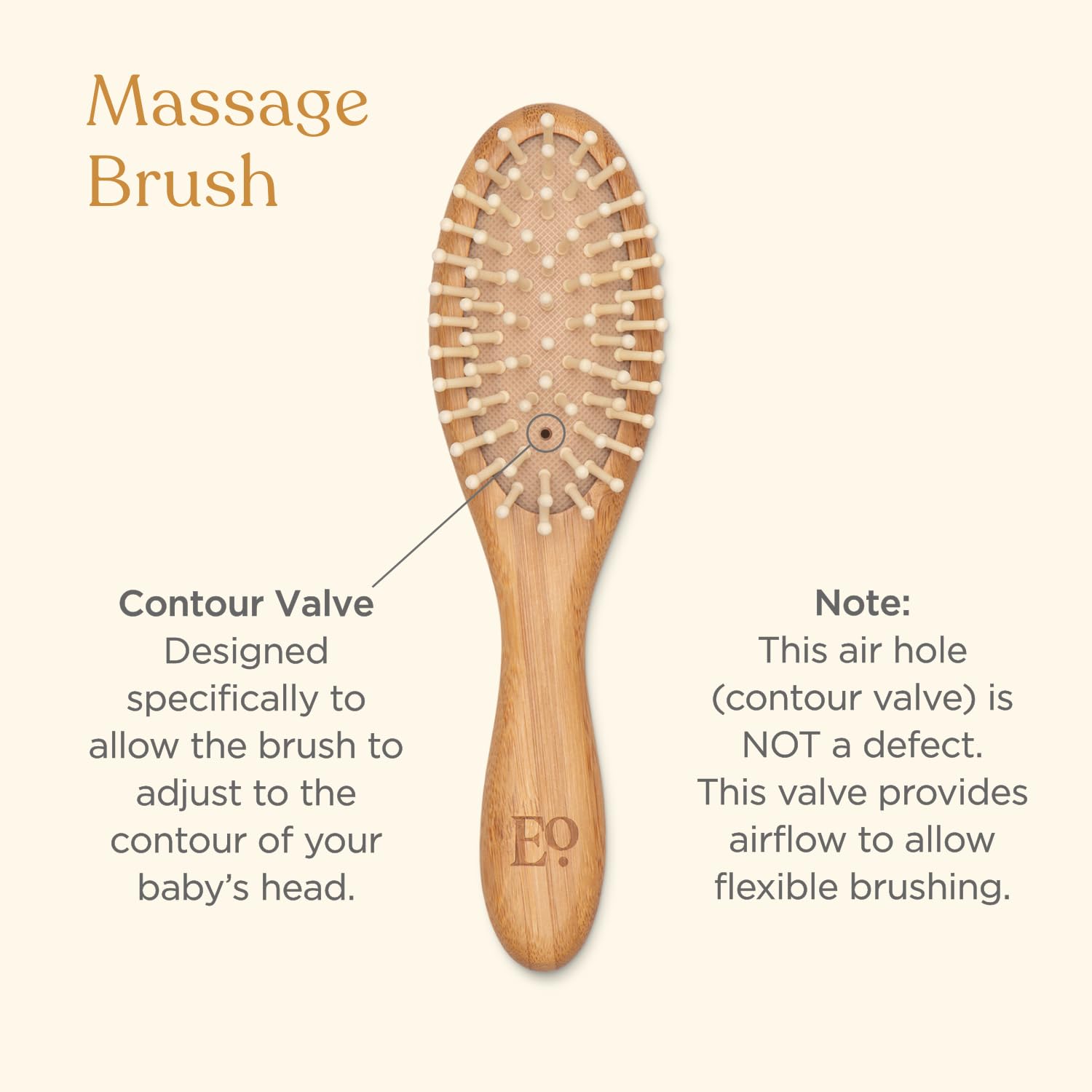 ELLAOLA brush set packaging shown as a practical baby registry gift.