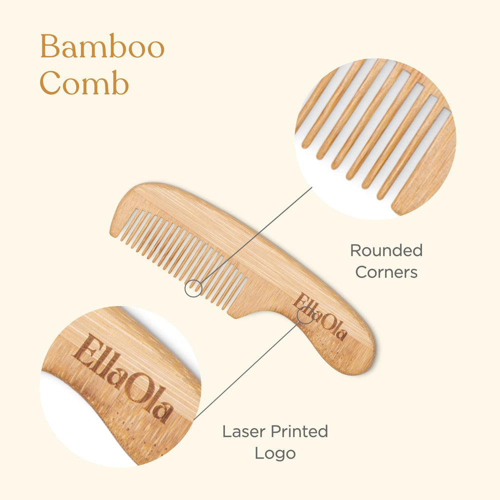 ELLAOLA toddler haircare set in use for gentle grooming.