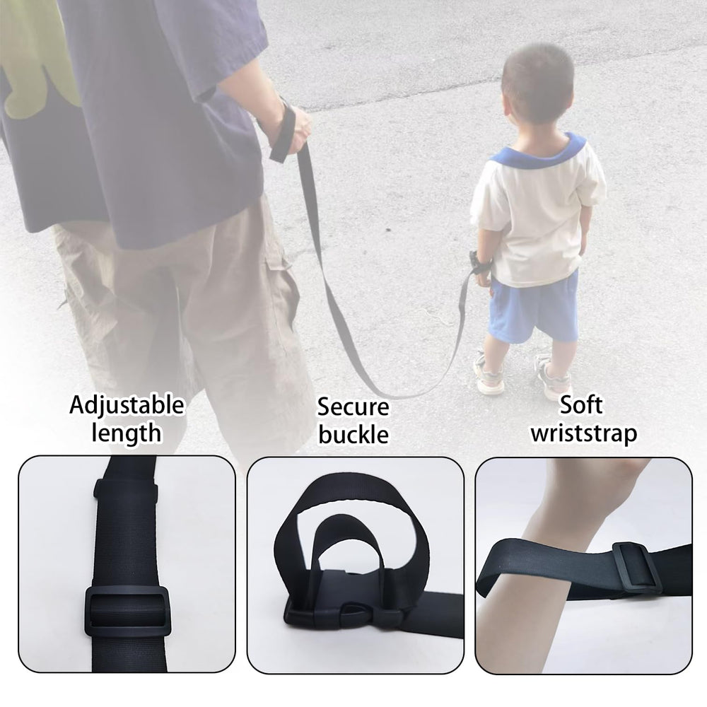ELLENTAE adjustable tether extended to 55 inches for flexible outdoor movement.