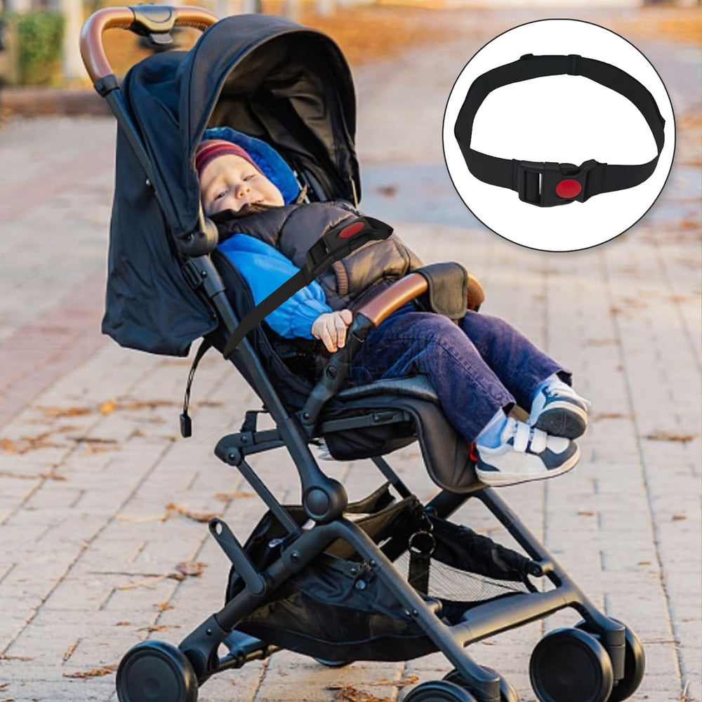 ELLENTAE high chair straps in use on stroller for secure seating