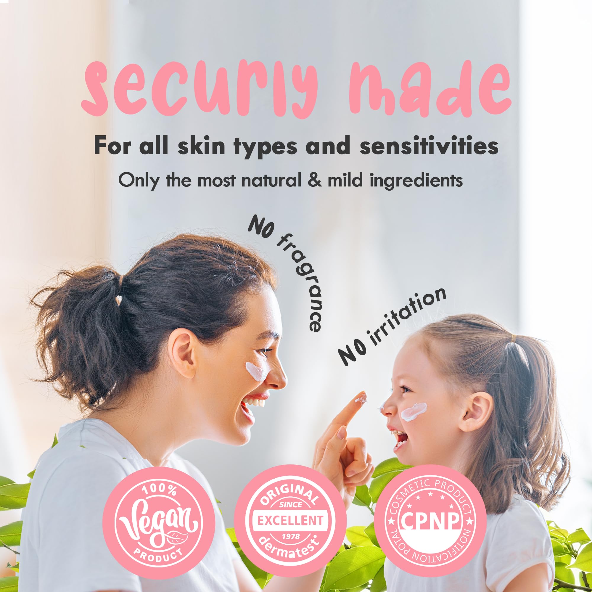 Elleybear daily baby moisturizing cream packaging demonstrates easy, mess-free on-the-go use