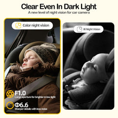Ellie Baby Car Monitor auto capture moments preserves giggles and naps for memories.