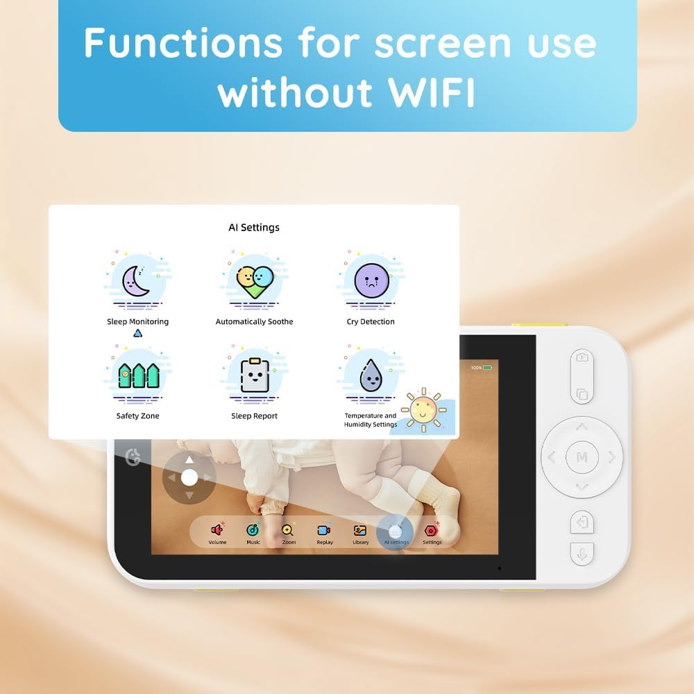 Ellie Baby Pro climate-monitoring view highlights room conditions for comfortable sleep.