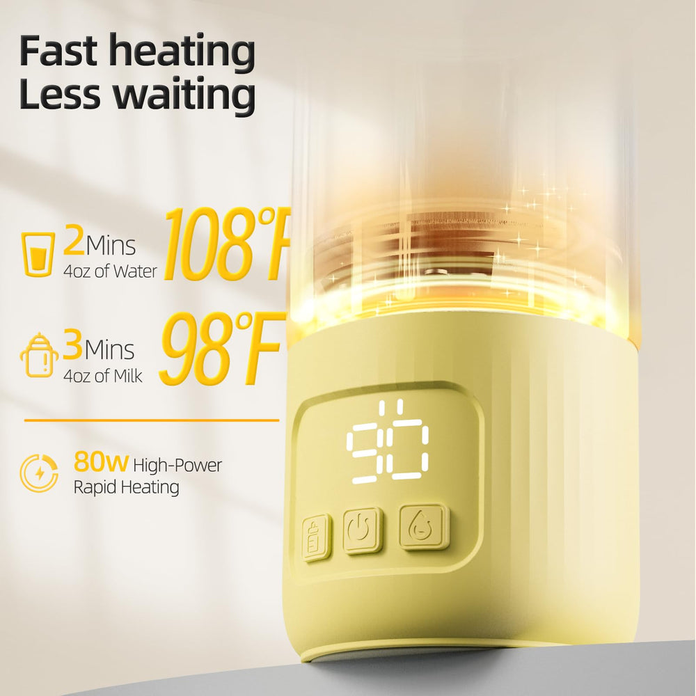 Ellie Baby Pro fast-heating 3-minute mode with breastmilk and formula options