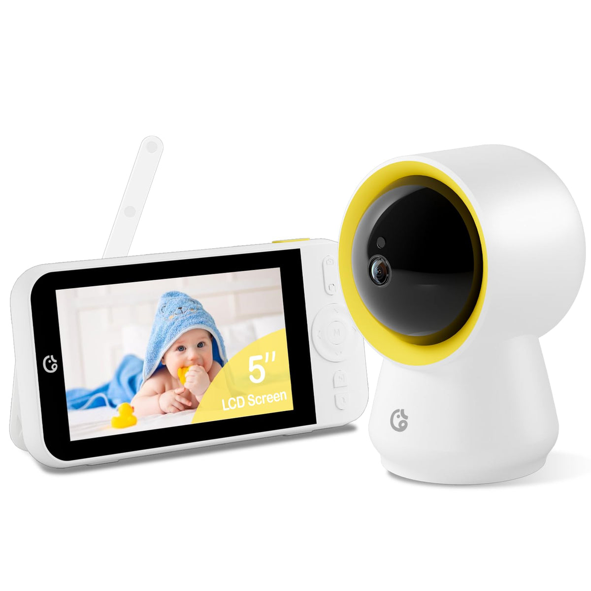 Ellie Baby Pro monitor no wifi display showing private on-device viewing.