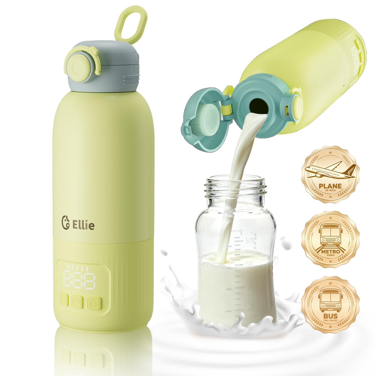 Ellie Baby Pro portable bottle warmer travel-case showing compact travel-friendly design