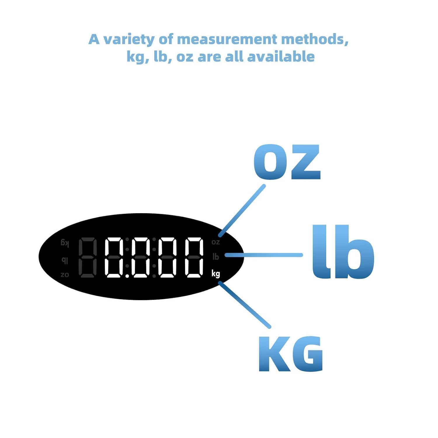 Ellie Digital Baby Scale tare function supports weighing infants with blankets.