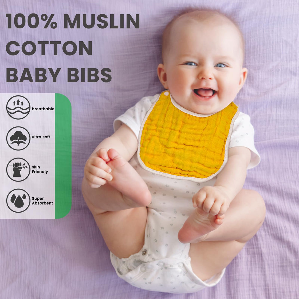 EllieHouse bib demonstrates strong drool absorption during teething