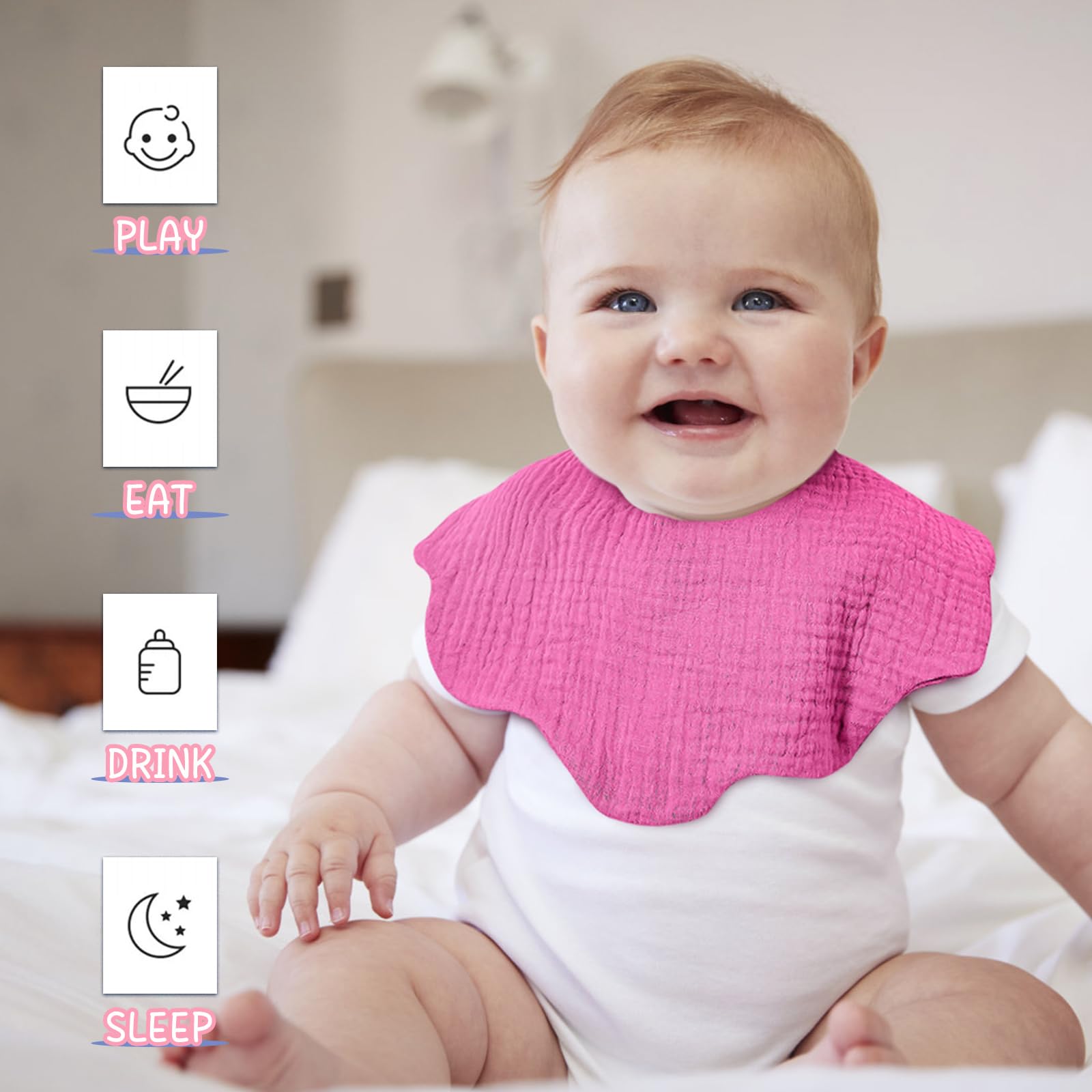 EllieHouse baby bib for everyday use during meals and outings.