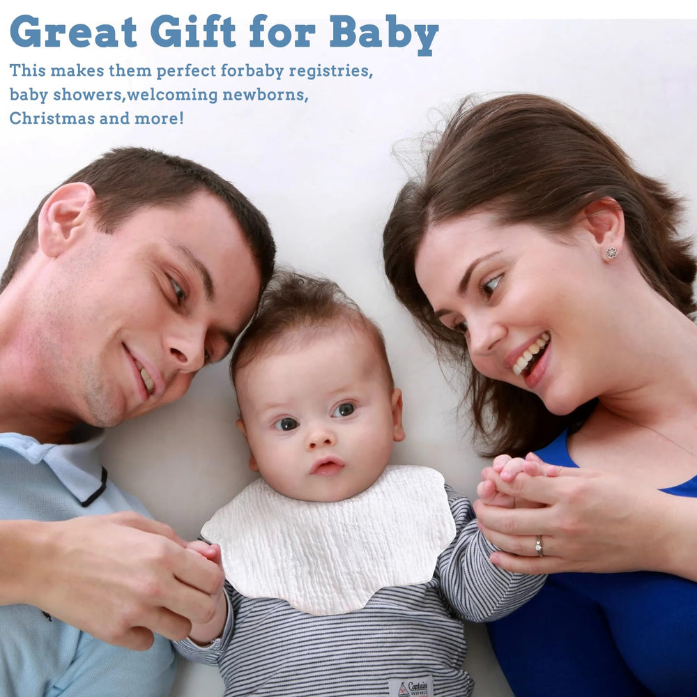 EllieHouse 10-pack bib set, ideal gift for new parents.