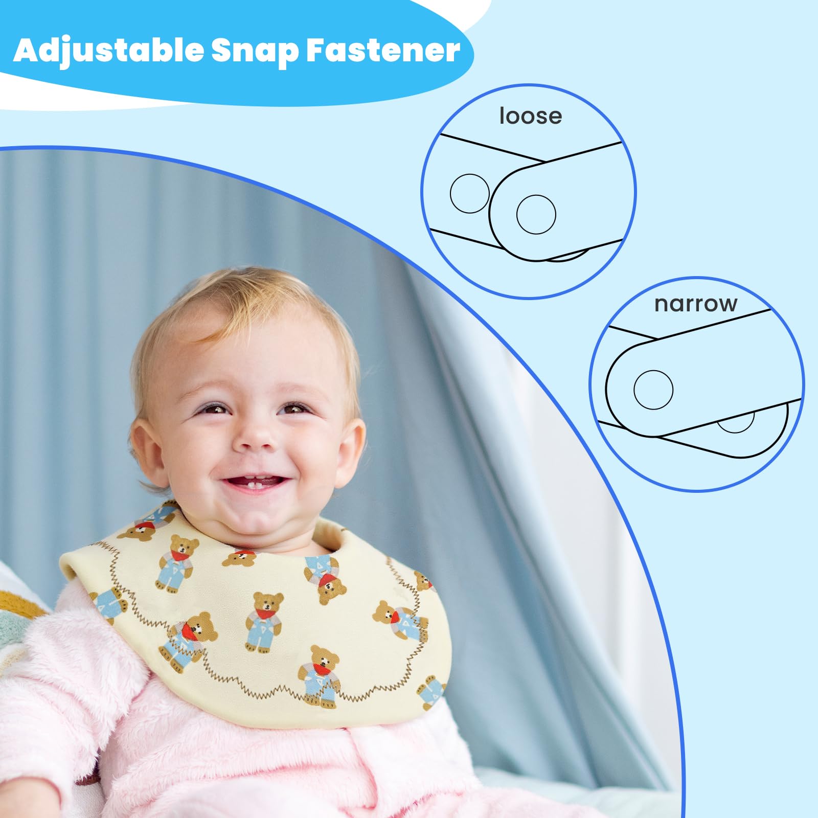 EllieHouse muslin-6-layer bibs showcase premium absorbency and breathability for daily comfort.
