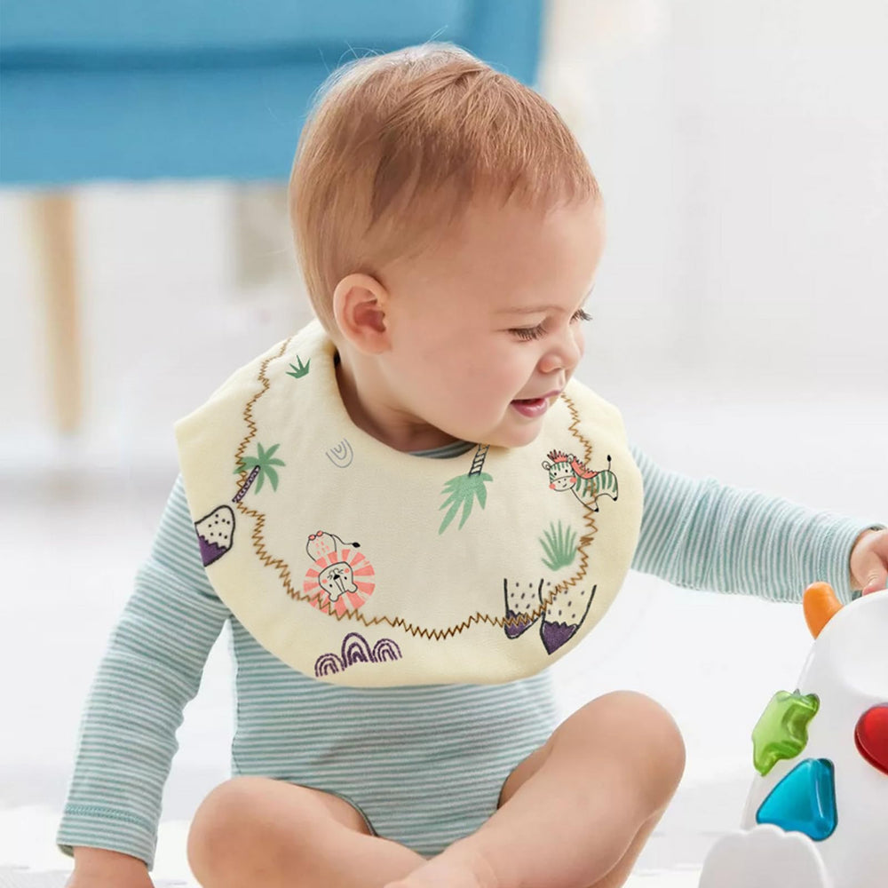 EllieHouse bibs air-dry to maintain softness and reduce dryer shrinkage.