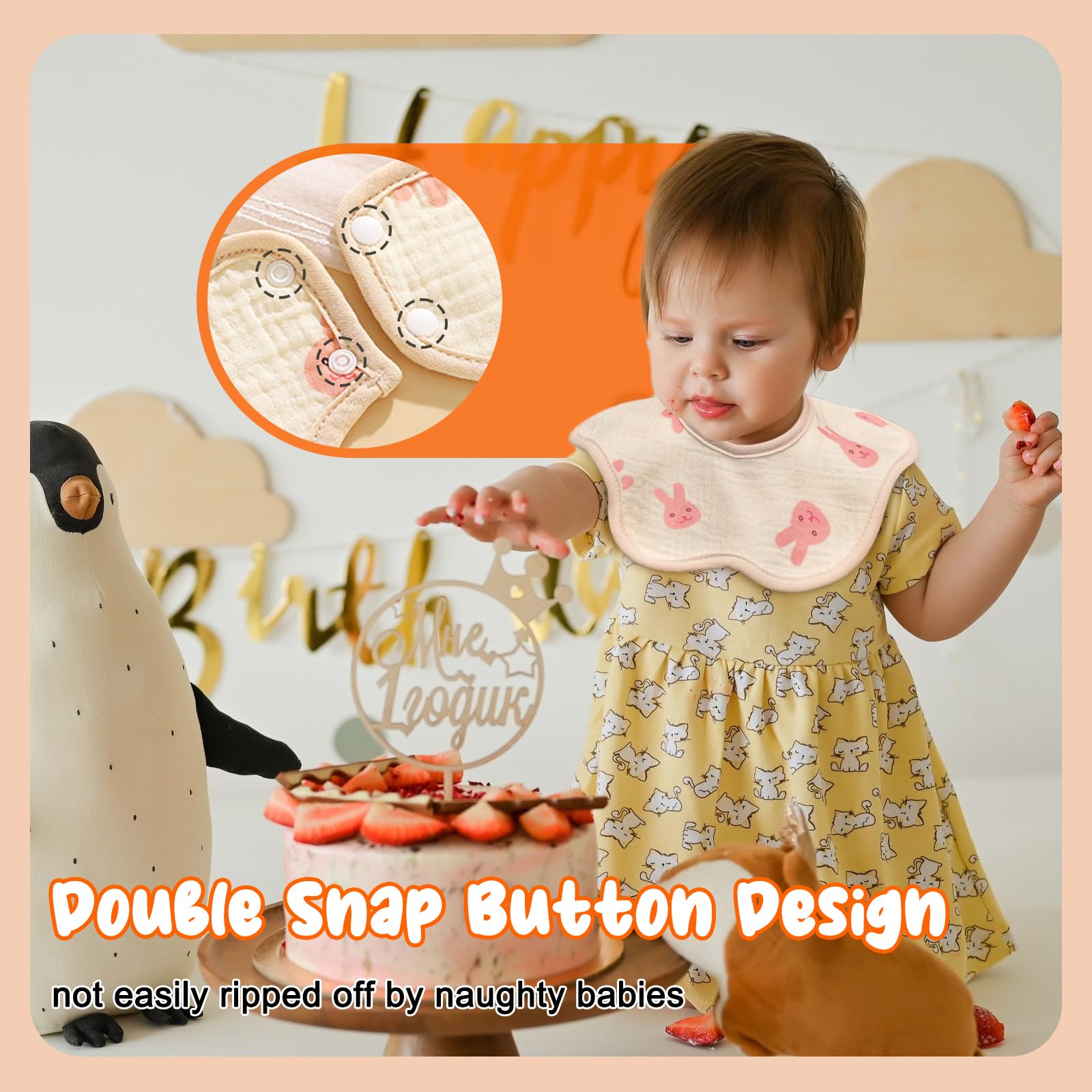 EllieHouse bibs machine-washable and air-dry friendly for easy care
