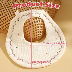 EllieHouse drool-teething bibs rapidly absorb moisture to keep little ones comfortable during meals.