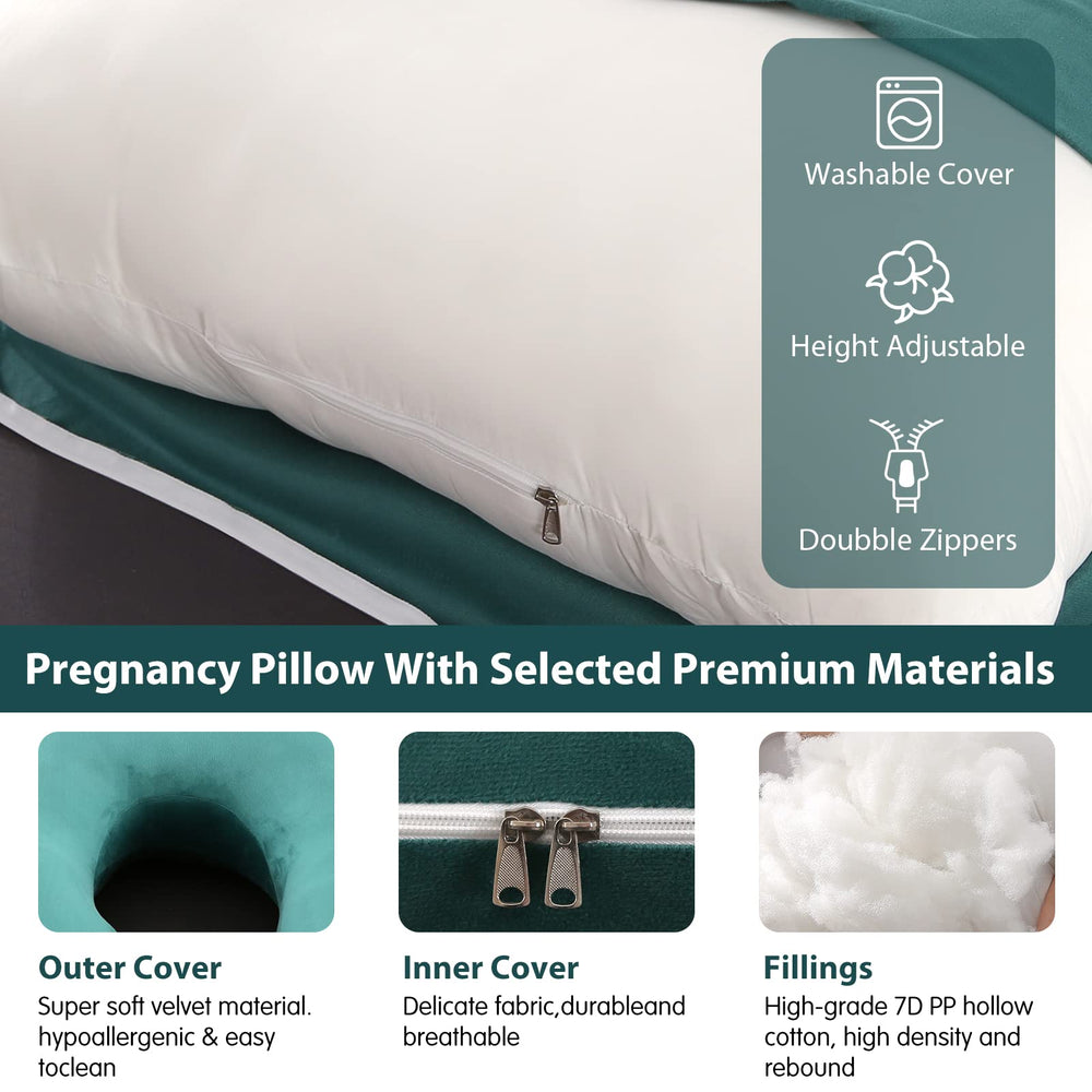 Elover pillow promotes neutral spine alignment for rest.