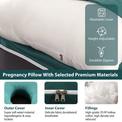 Elover pillow promotes neutral spine alignment for rest.