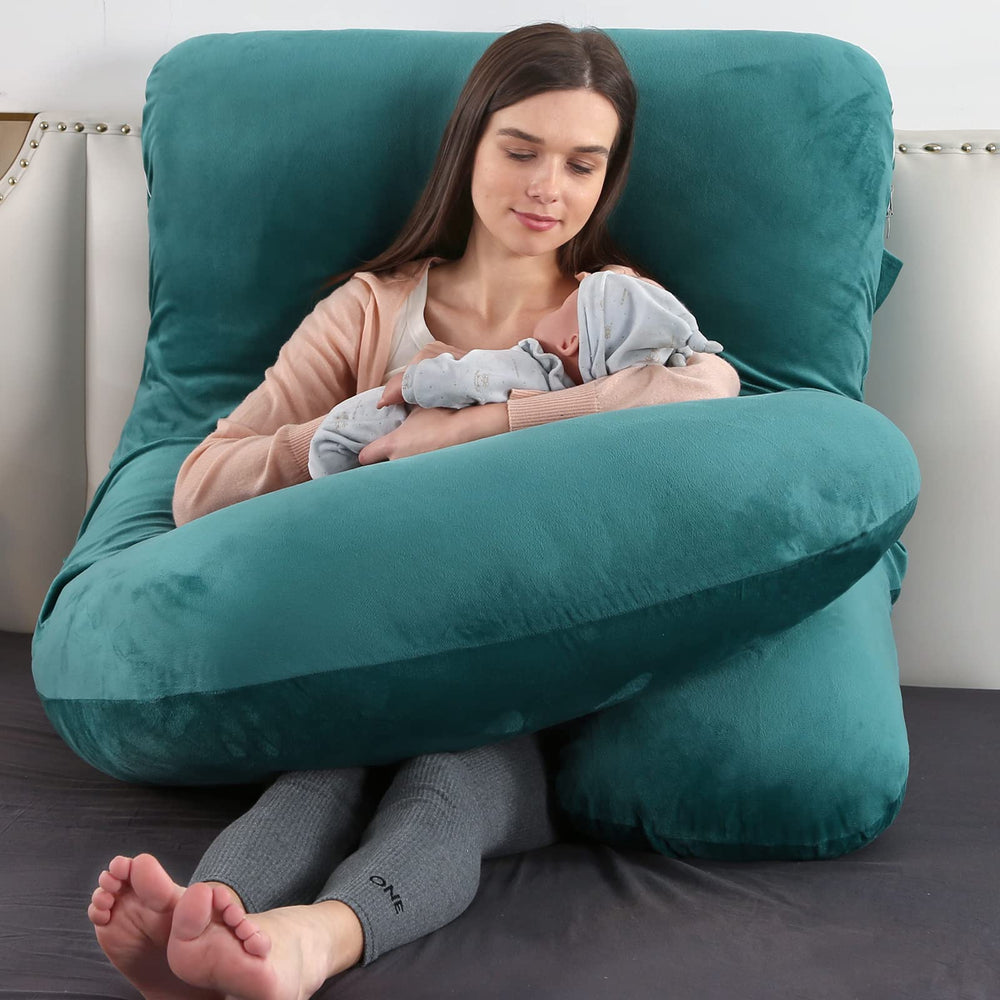 Elover pillow used for nursing and feeding support.