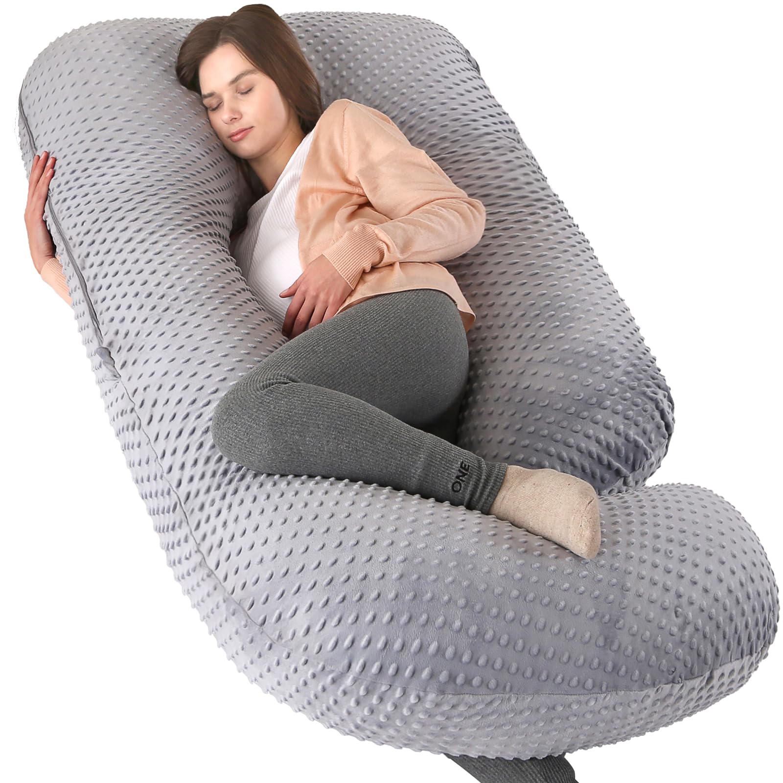 Elover U-shaped full-body pillow for complete sleep support.