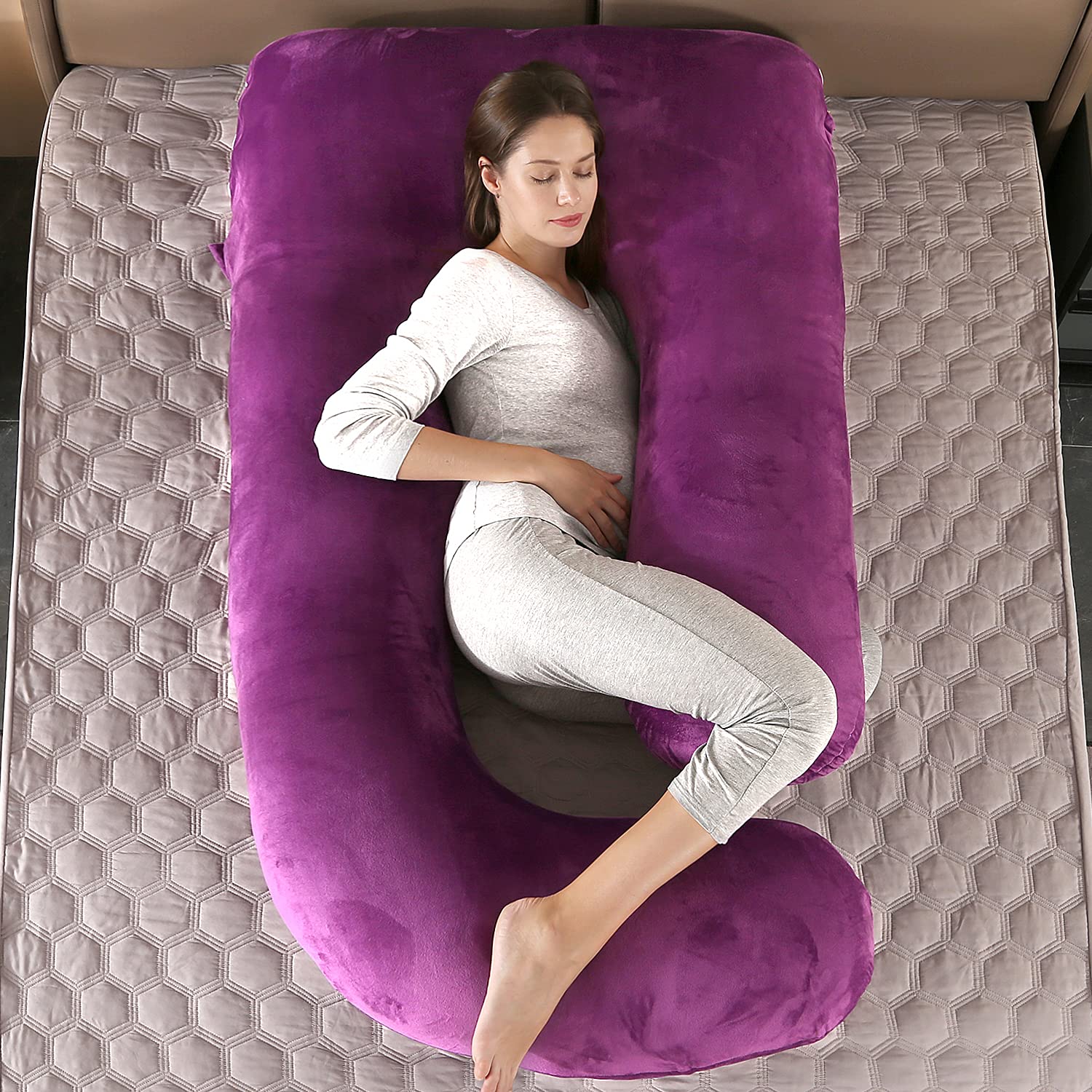 Elover 7D PP cotton filling shown as soft, adjustable, low-noise comfort.