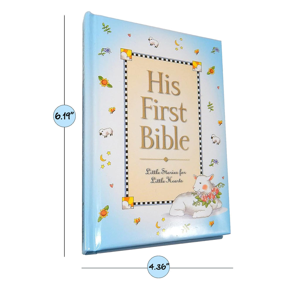 Elskandi His First Bible baby book with illustrated stories—engaging read-aloud moments.