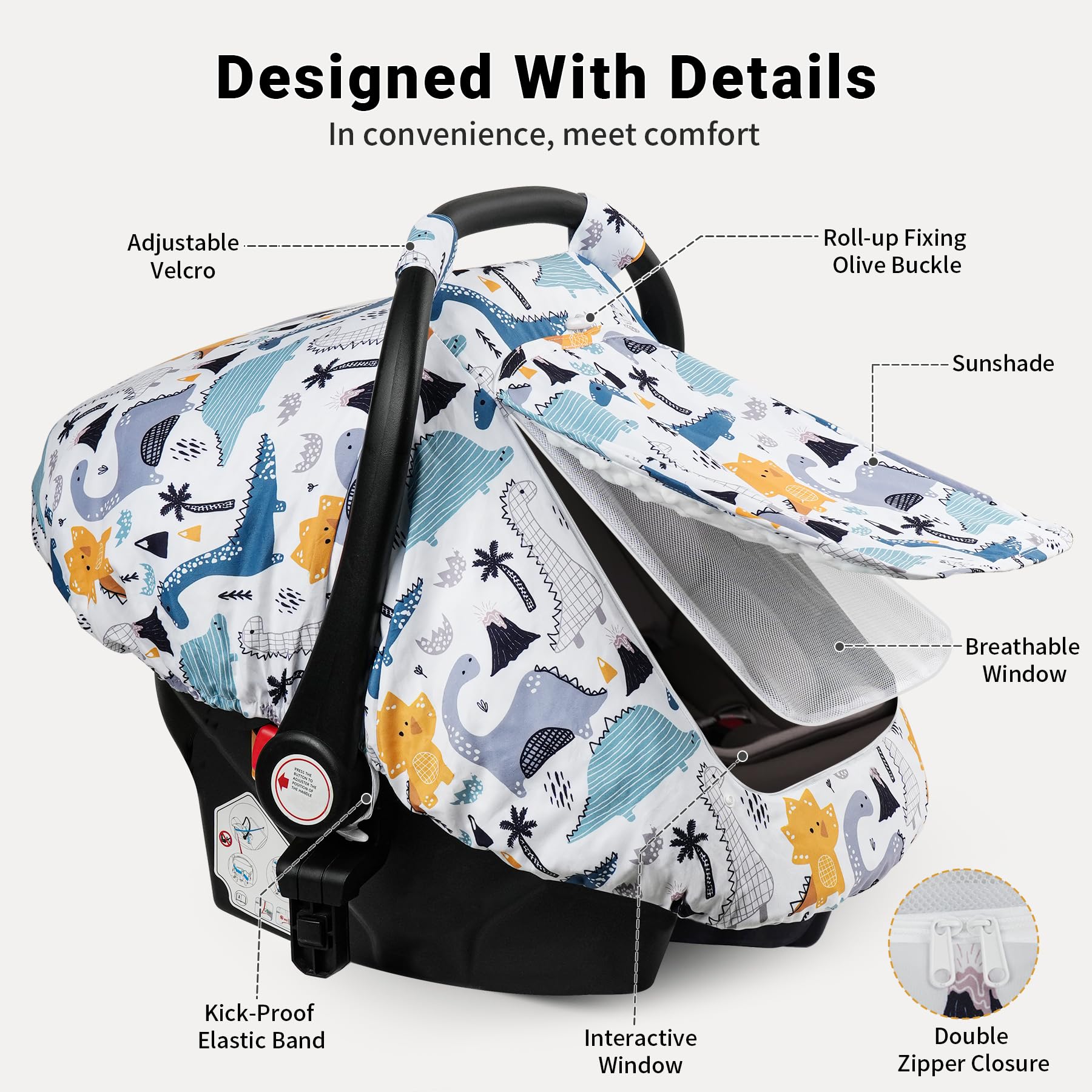 Elstey car-seat-cover-360-protection-elastic-band stays securely fitted on multiple seats.