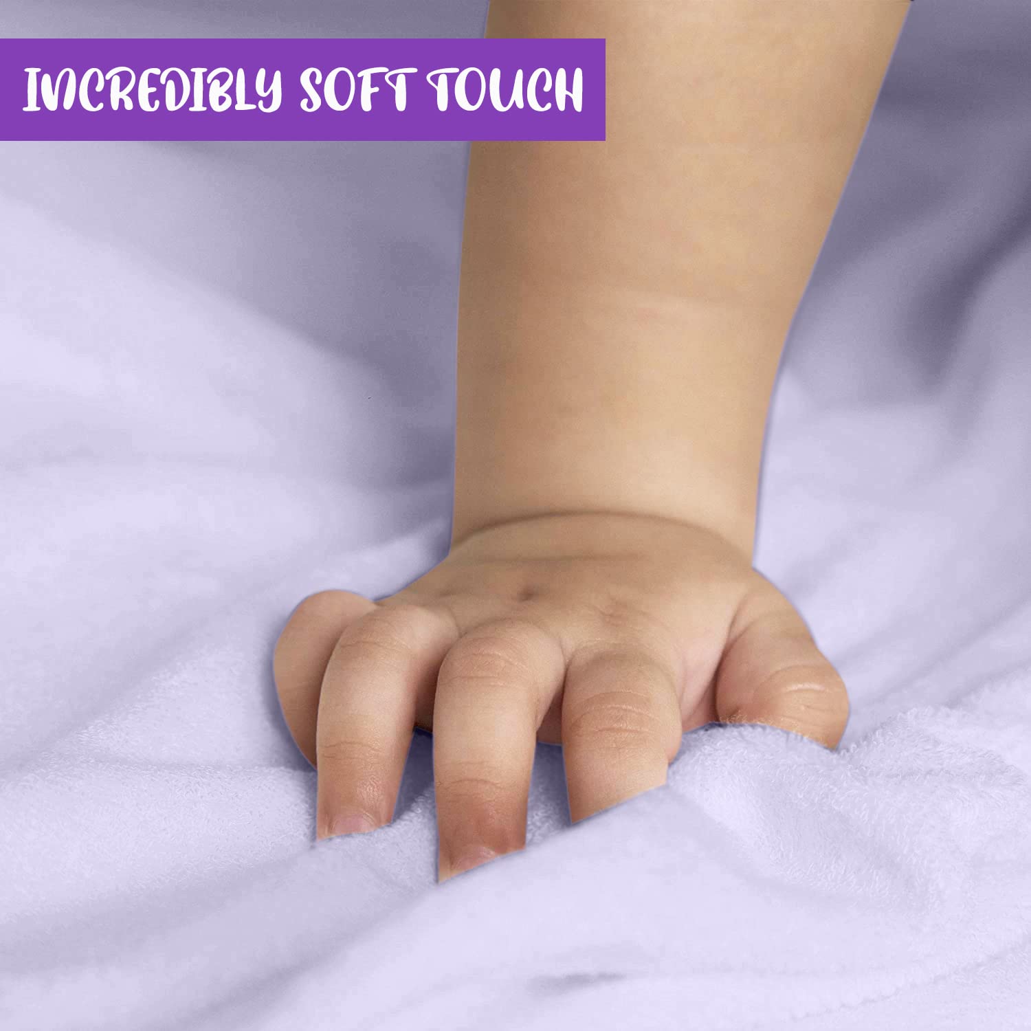 ELSVIN hooded purple towel folded—compact after bath