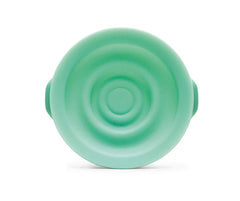 Elvie breast pump seals close-up showing silicone seal for hygienic closed system.