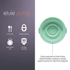 Elvie breast pump seals 2-pack ready for dishwasher-safe cleaning and reuse.