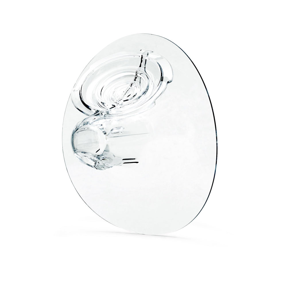 Elvie 24mm breast shield front view, comfortable fit for efficient pumping sessions.
