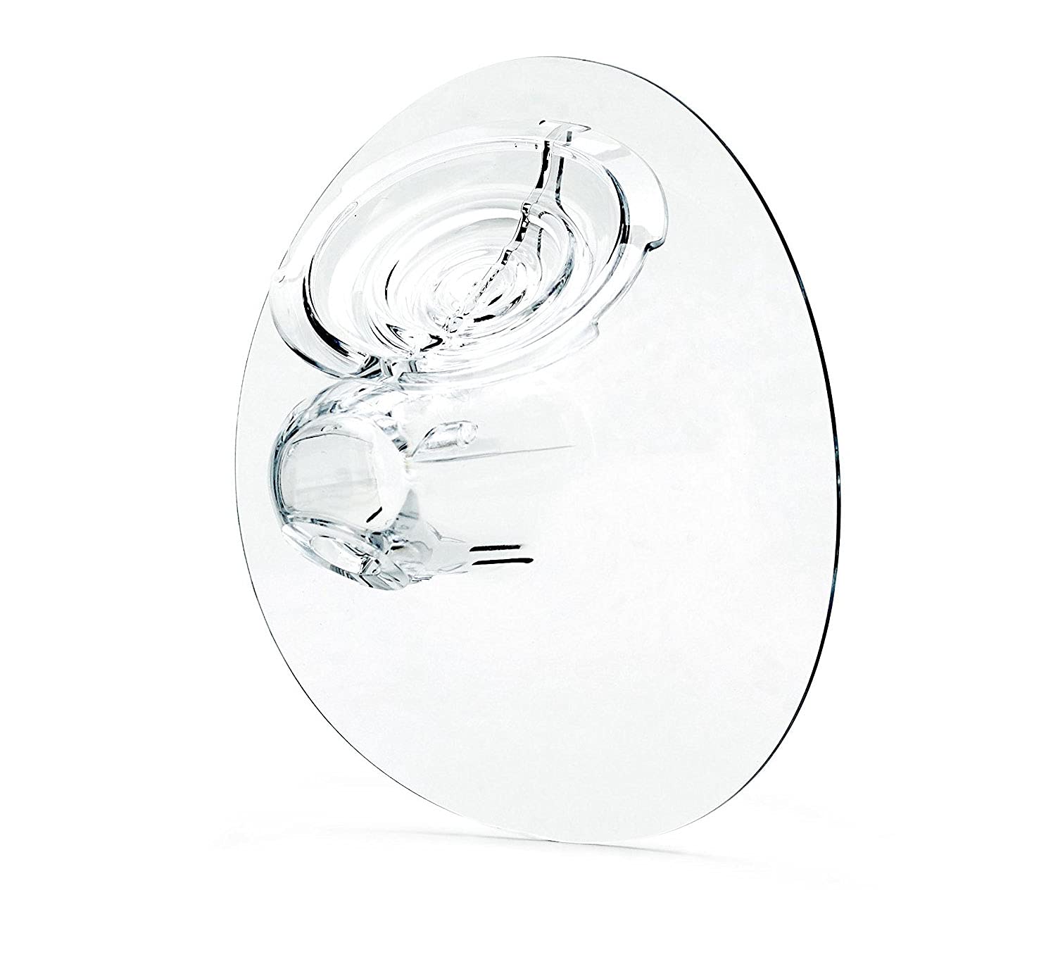 Elvie breast shield 28mm close-up shows comfortable nipple fit for better suction