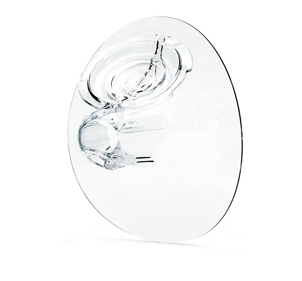 Elvie breast shield 28mm close-up shows comfortable nipple fit for better suction