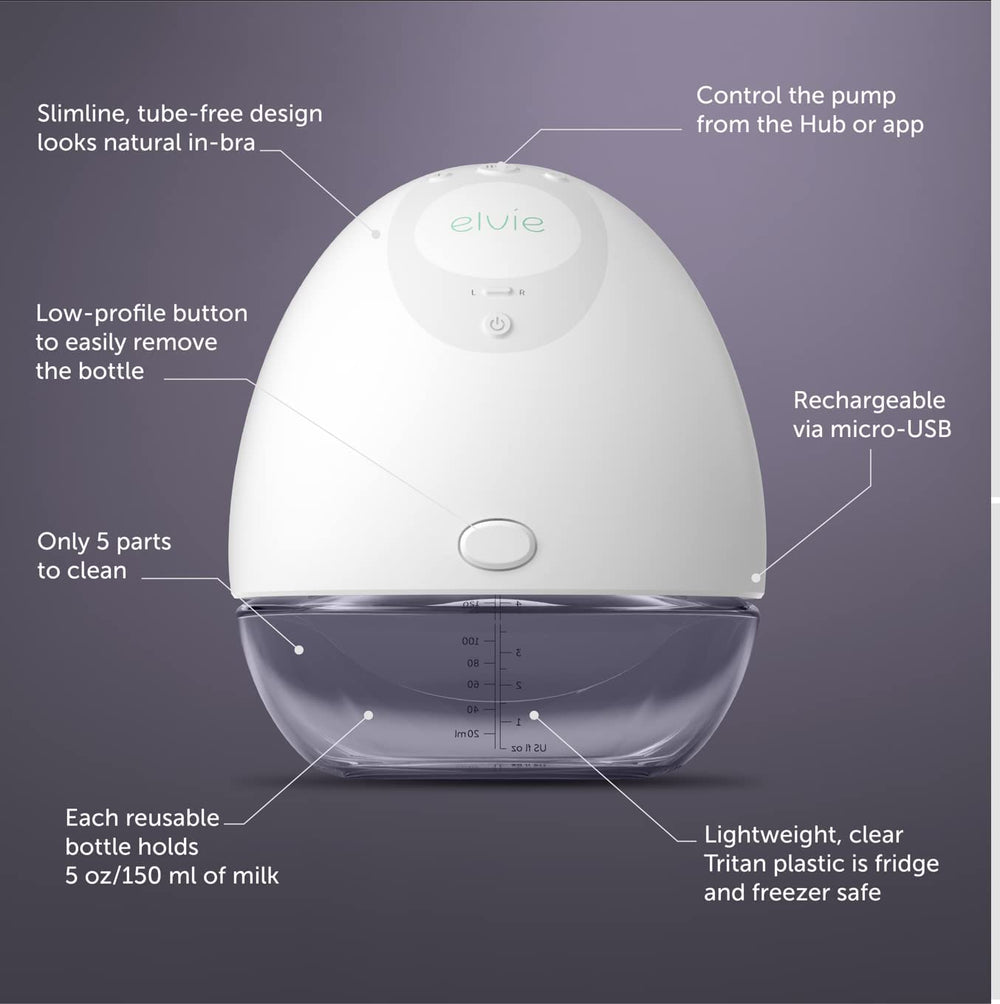 Elvie Pump portable-design lets you carry and use it without disrupting your routine