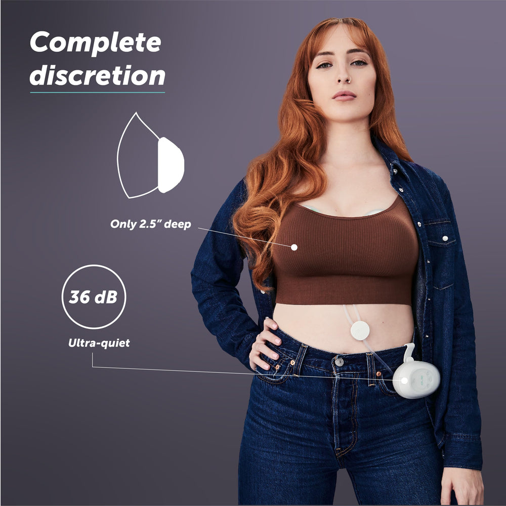Elvie Stride app control interface enables remote suction adjustments.