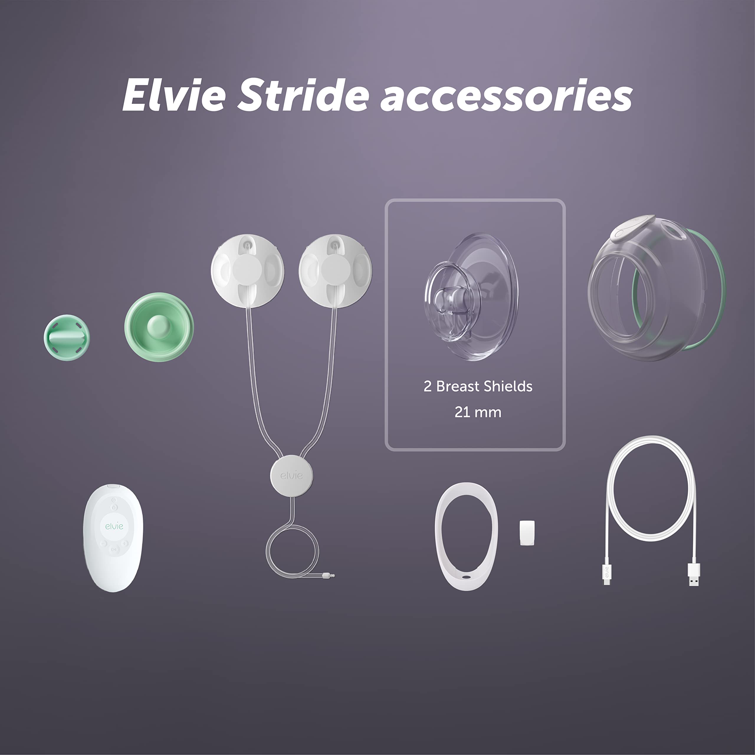 Elvie Stride 21mm shield undergoing dishwasher-safe cleaning for easy sanitation.