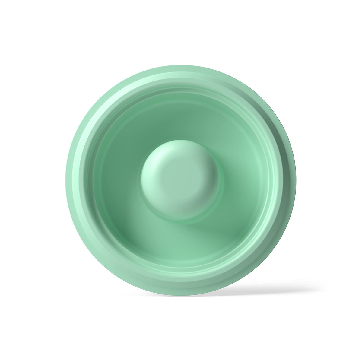 Elvie Stride diaphragm 2-pack closeup demonstrates food-grade silicone for safe pumping.