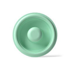 Elvie Stride diaphragm 2-pack closeup demonstrates food-grade silicone for safe pumping.