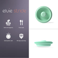 Elvie Stride diaphragm dishwasher-safe image shows easy cleaning routine.