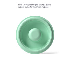 Elvie Stride diaphragm silicone material highlights durability and easy cleaning.