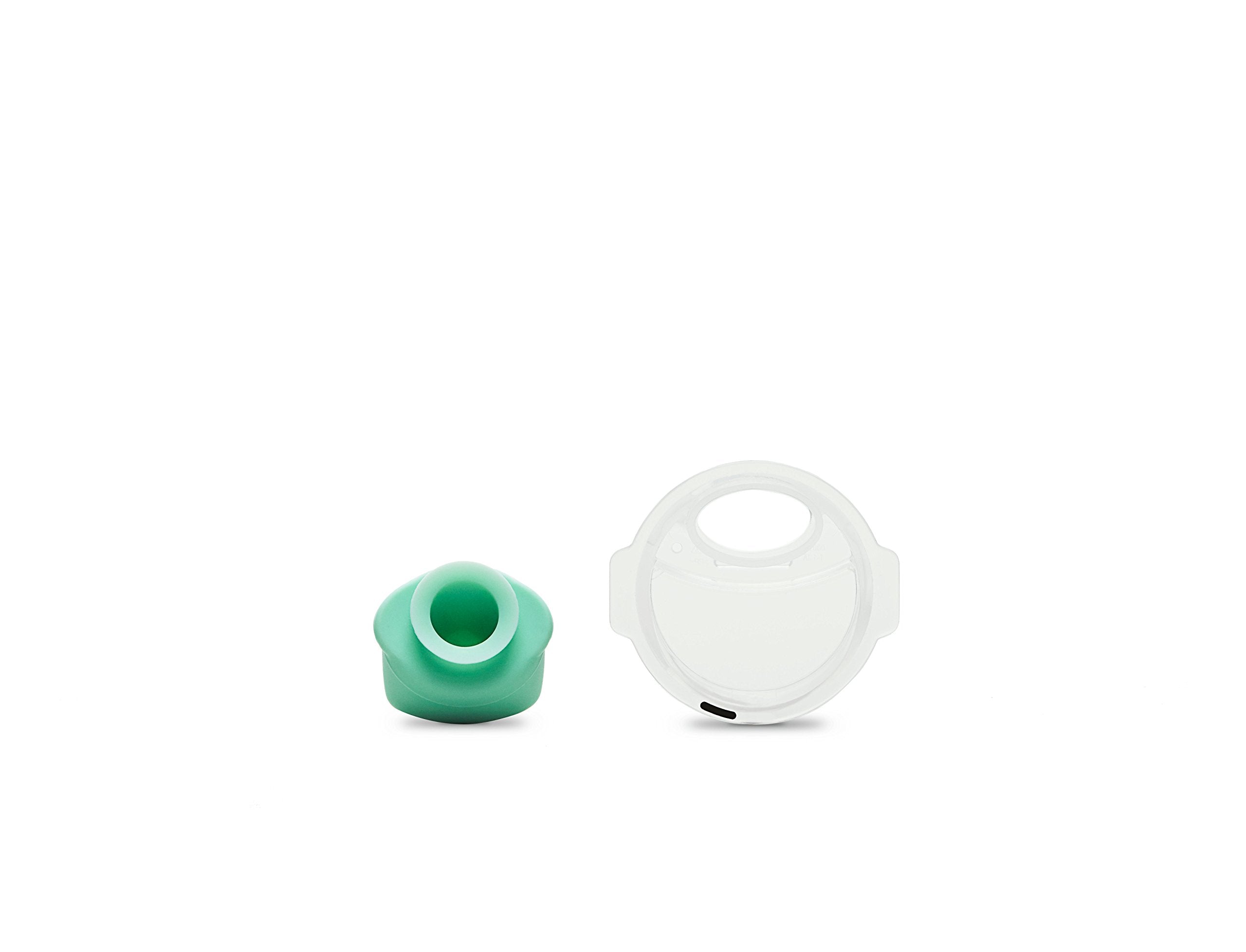 Elvie valve and spout kit facilitates clean transfer into storage bottle