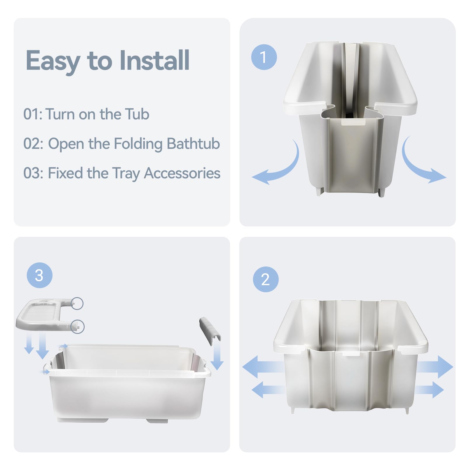 elyelsanns tub includes bottom drain for easy water release