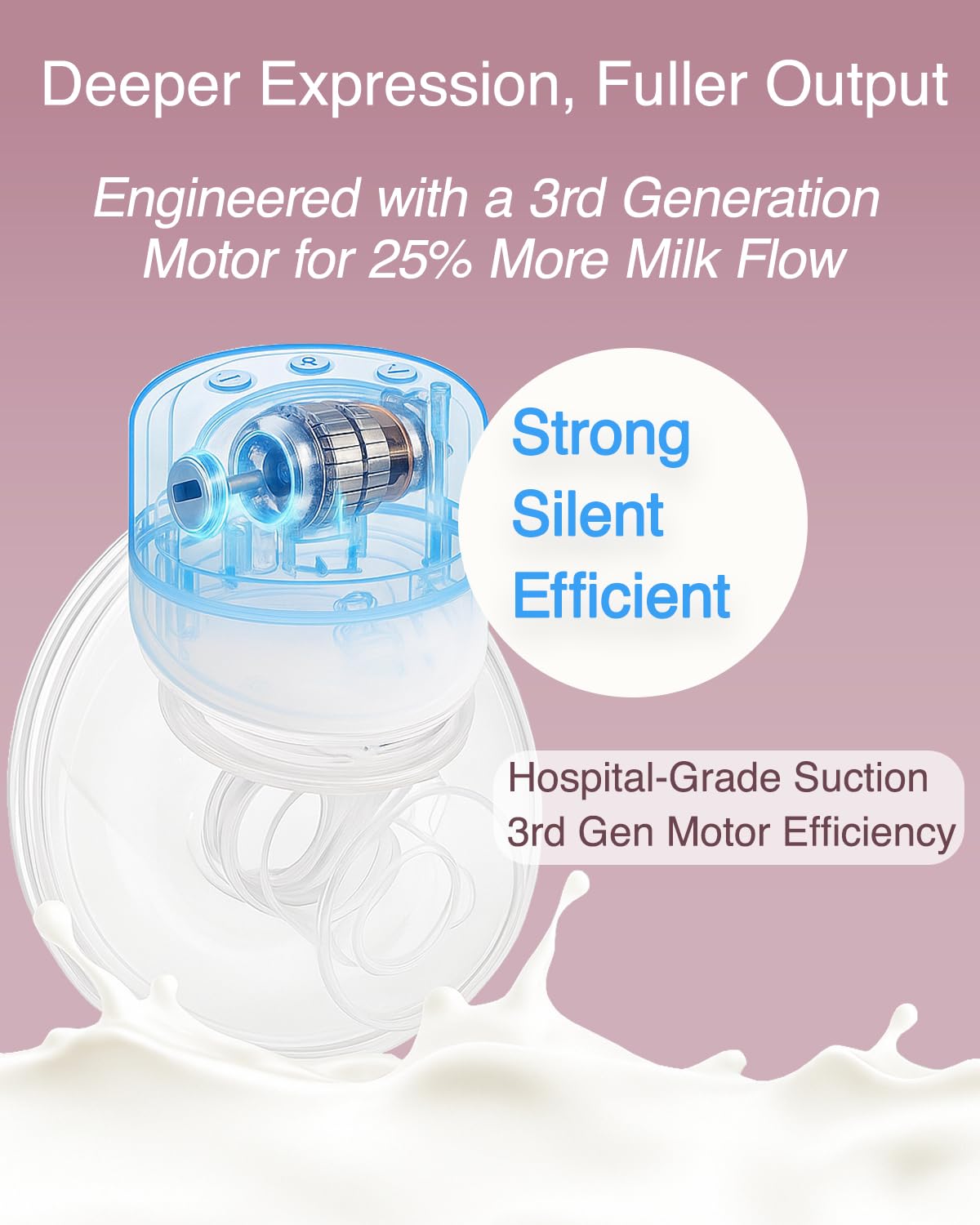 Elylina wearable breast pump dishwasher-safe silicone parts for easy cleaning.