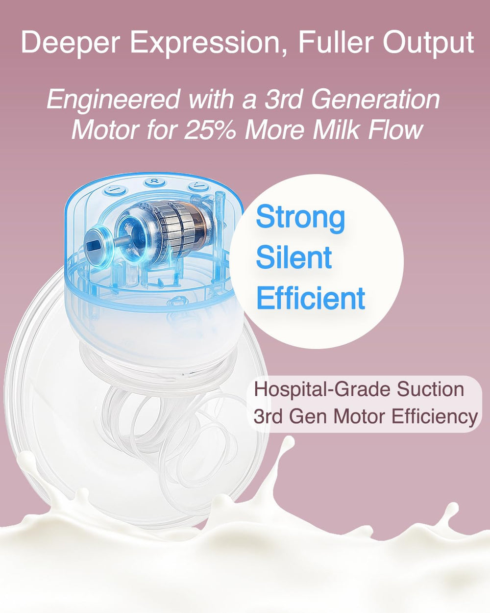 Elylina wearable breast pump dishwasher-safe silicone parts for easy cleaning.