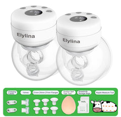 Elylina wearable breast pump quiet operation enables discreet pumping anywhere.