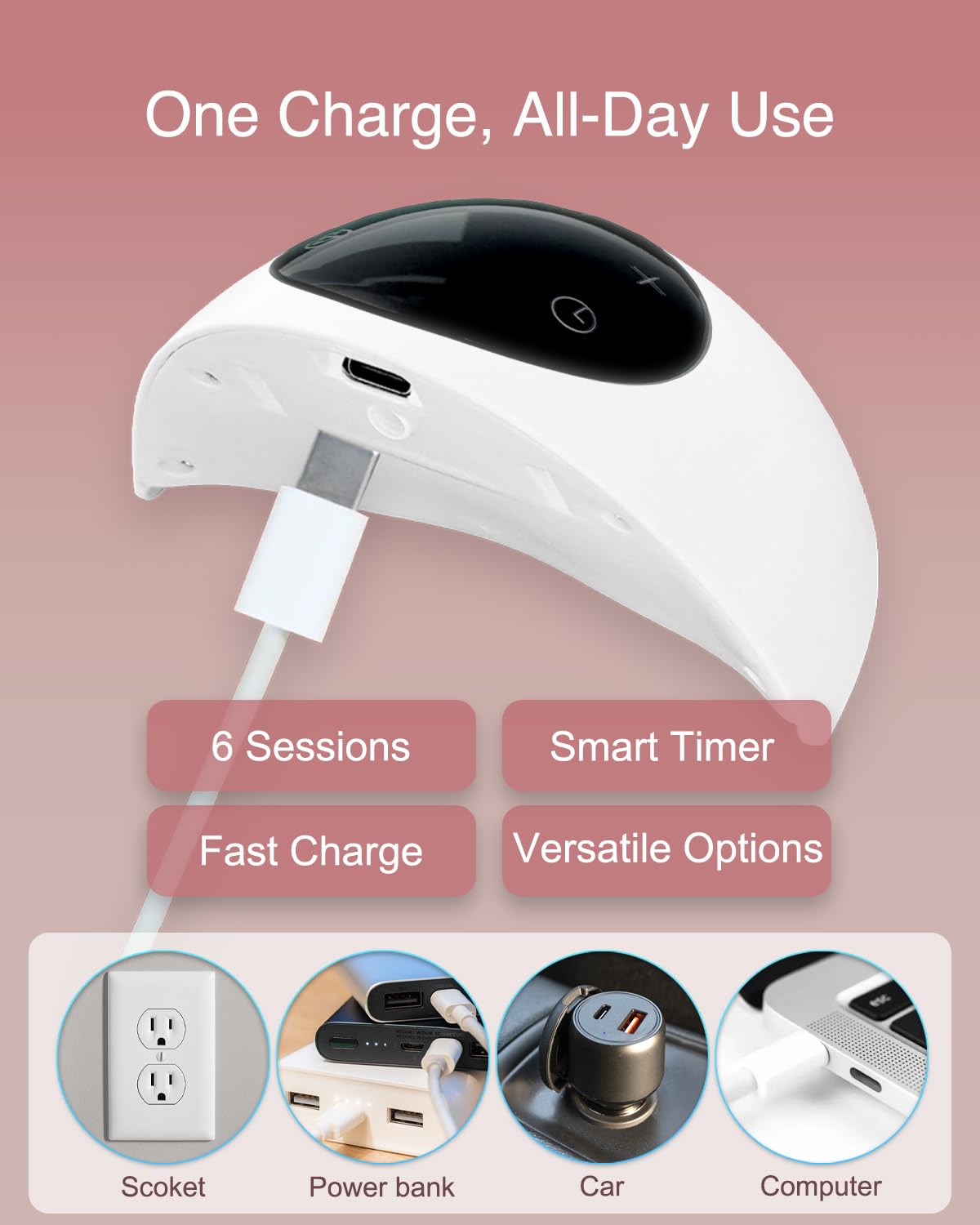 Elylina wearable-breast-pump-touch-screen-controls enables easy speed and mode adjustments.