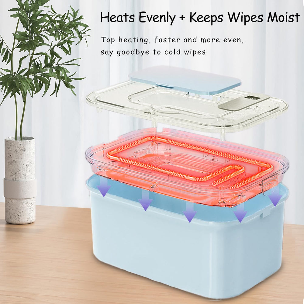 Elylina wipe warmer hygienic operation avoids contamination during loading.