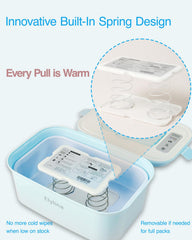 Elylina wipe warmer spring design heats quickly and evenly.