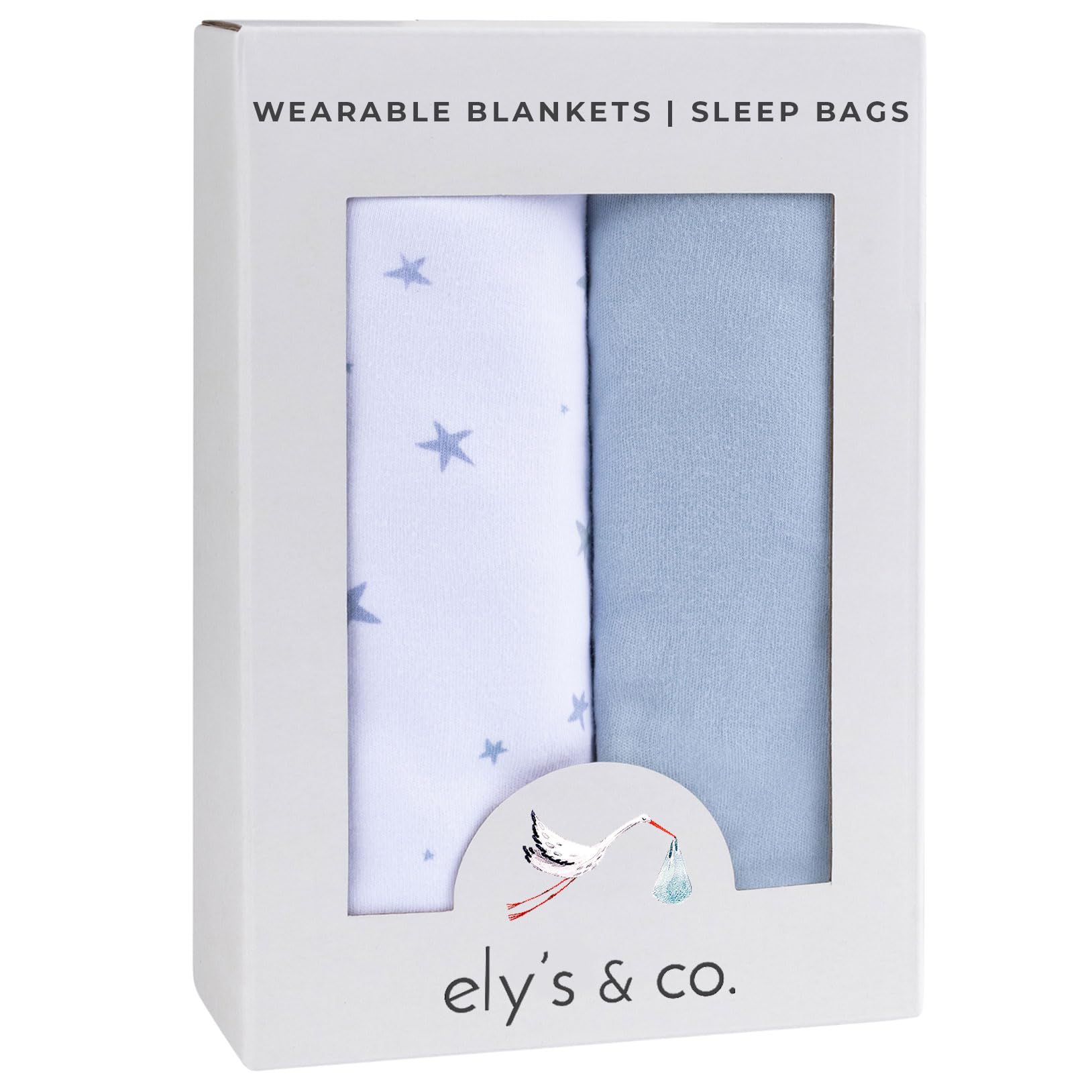 Ely's & Co. Baby Wearable Blanket with YKK zipper enables quick nighttime diaper changes.