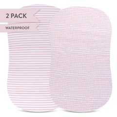 Ely's & Co bassinet sheet elastic-band fit demonstrates secure snug fit